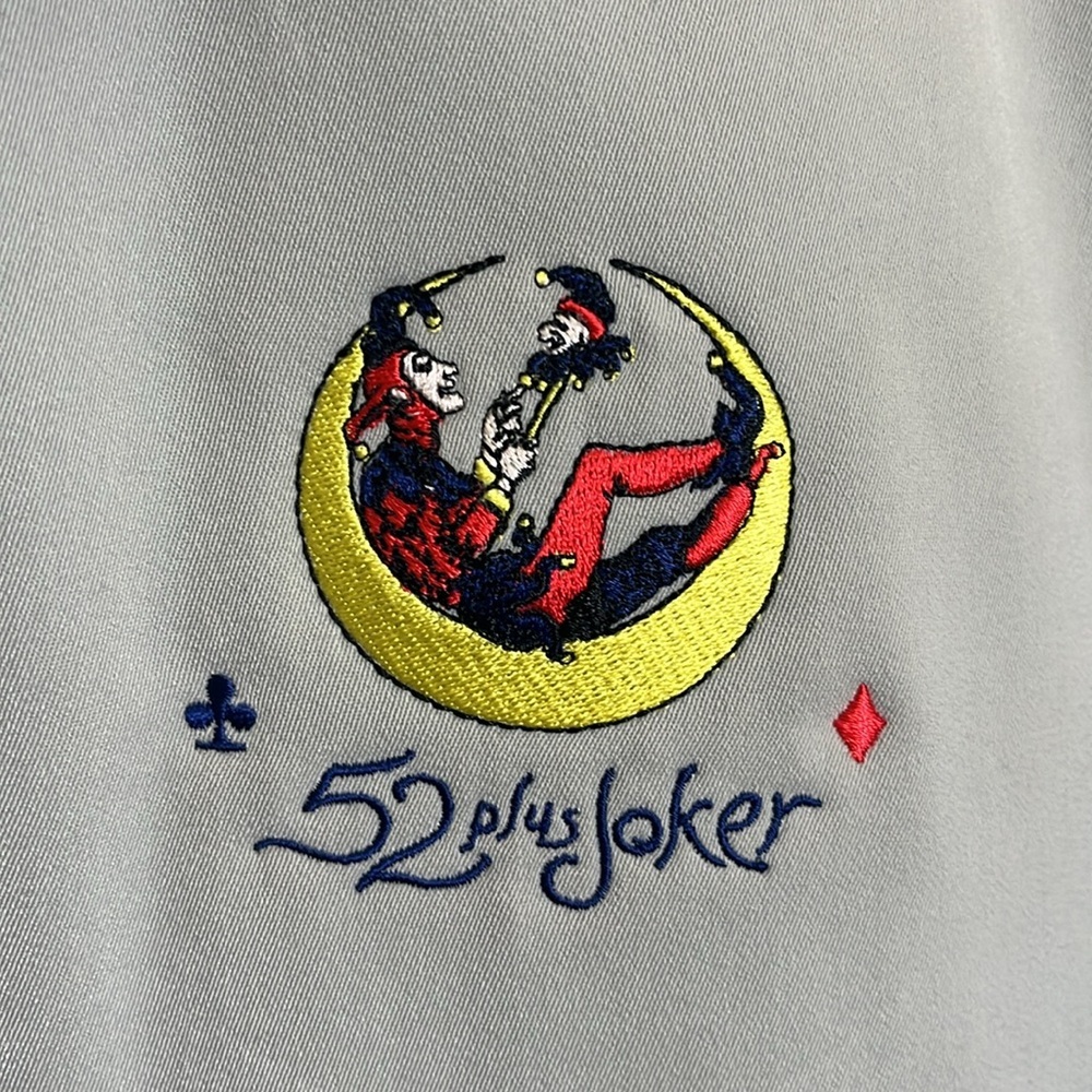 Metro Concepts Claiborne Company Gray 52 Plus Joker Embroidered Jacket - Picture 3 of 9